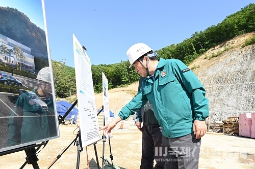 김천시, 시립 추모공원 건립사업 현장 점검